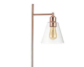 Lorena 55" Modern Glam Metal/Marble LED Floor Lamp - JONATHAN Y
